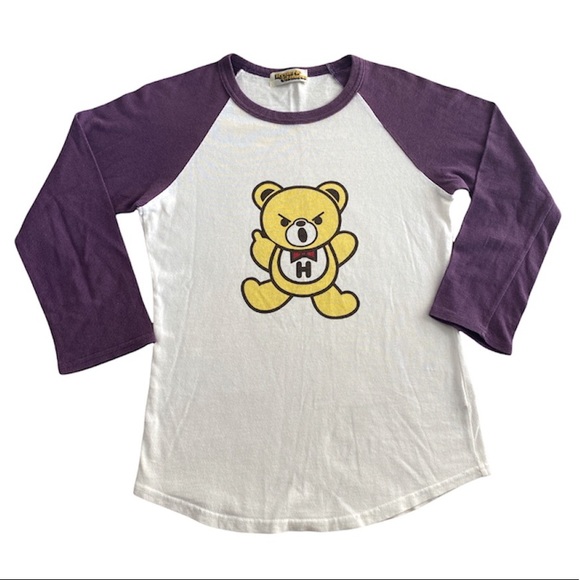 Hysteric Glamour Tops - Hysteric Glamour Fuck Bear Baseball Tee